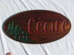 Oval cottage sign